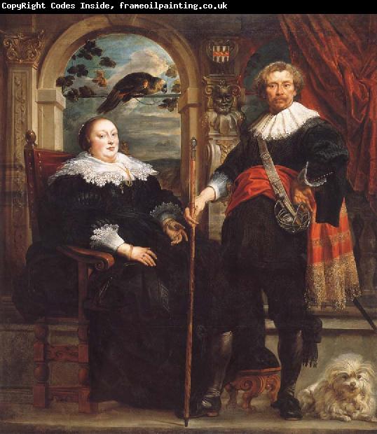 Jacob Jordaens Portrait of Govaert van Surpele and his wife